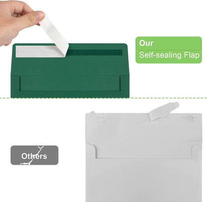 Joyberg 72 Packs #10 Envelopes, Business Envelopes, Envelopes Self Seal, Security Envelopes, Peel and Seal Closure, Size 4-1/8 X 9-1/2 Inches, White, 26LB