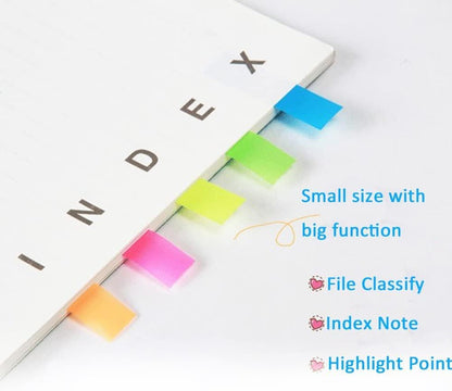 300PCS Sticky Index Tabs, Transparent Sticky Page Markers Notes, Book Markers, Sticky Note Tabs, Page Tabs, Label Stickers, Small Pop Up Post Tabs Flags Stickers