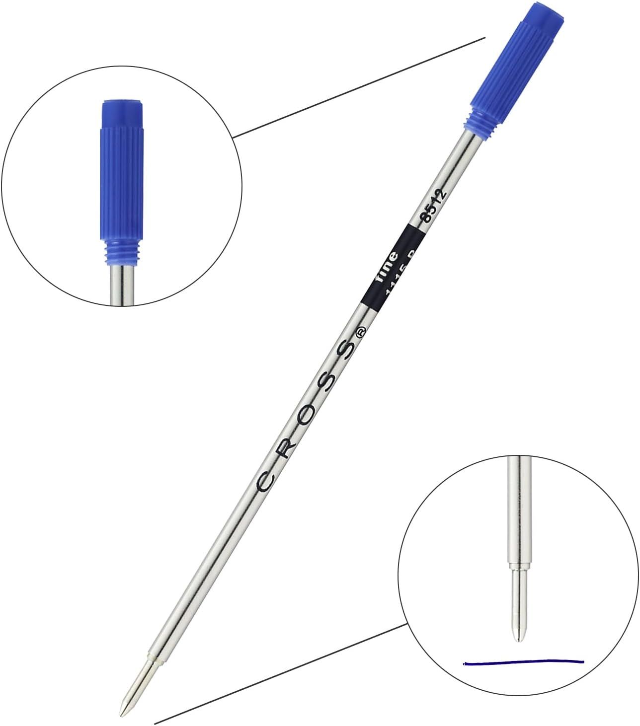 Cross Ball Point Pen Ink Refill - Blue Fine - 8512