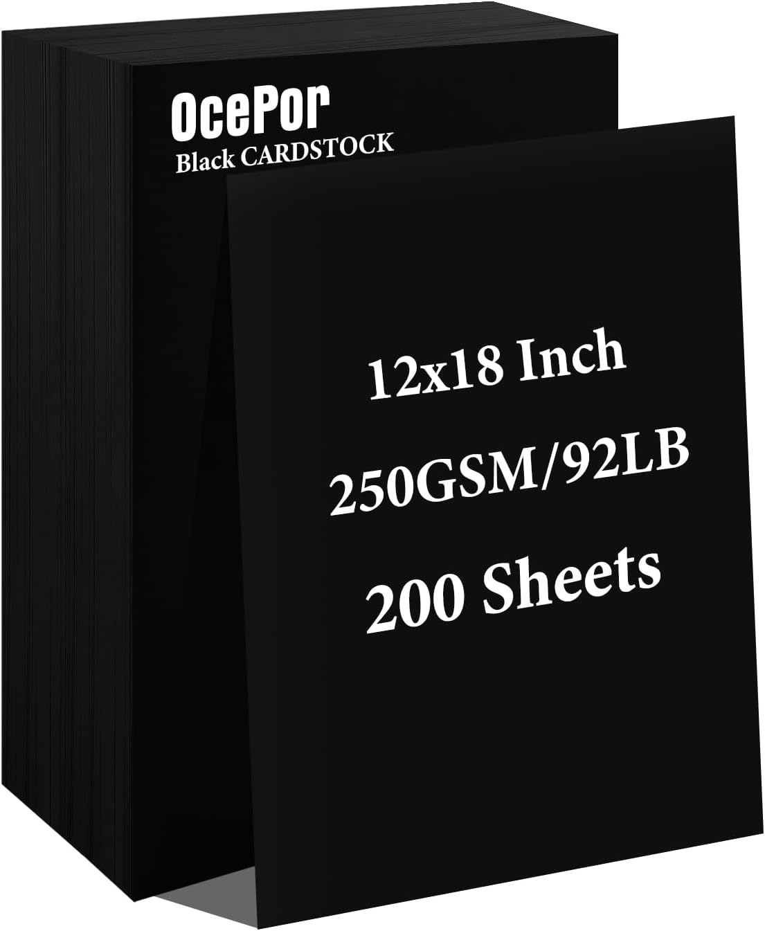 OcePor 100 Sheets White Cardstock 8.5” x 11”, 92lb/250gsm Card Stock, Thick Card Stock Paper, Heavy Cardstock Paper for Printer, Resume, Scrapbooks, Art, Crafts, Business Cards