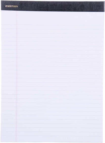 Mintra Office White Legal Pads – Ruled Notepads and Micro-Perforated Sheets, Ideal for Writing, Note-Taking & Creativity, Office, or Professional Use, Basic Pad 6 pack, 8.5"x11" (Narrow Ruled)