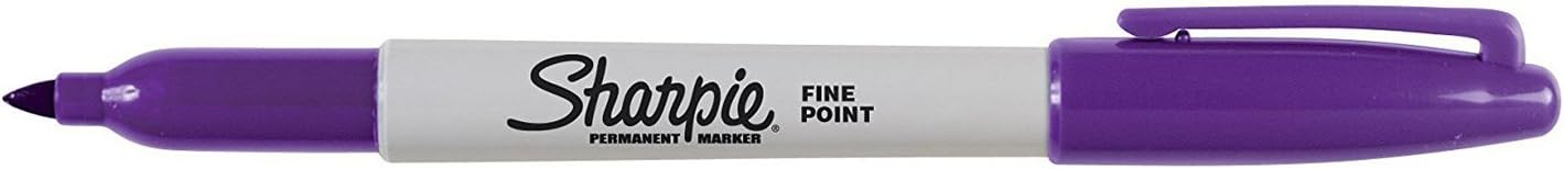 Sharpie Permanent Markers, Fine Point, Black, 12 Count