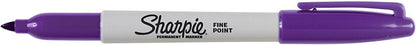 Sharpie Permanent Markers, Fine Point, Black, 12 Count