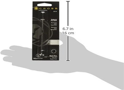 Cross Universal Ballpoint Pen Refill, Fine Point, Black, 1-Pack (8514)