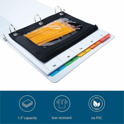 Business Source 1/2" Round-Ring View Binder