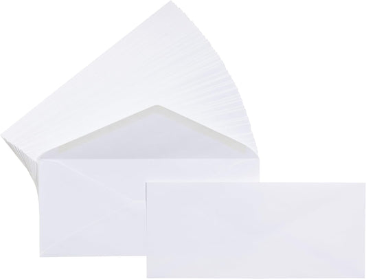 Amazon Basics #10 Security-Tinted Self-Seal Business Envelopes with Left Window for Invoices and Documents, White, 500-Pack