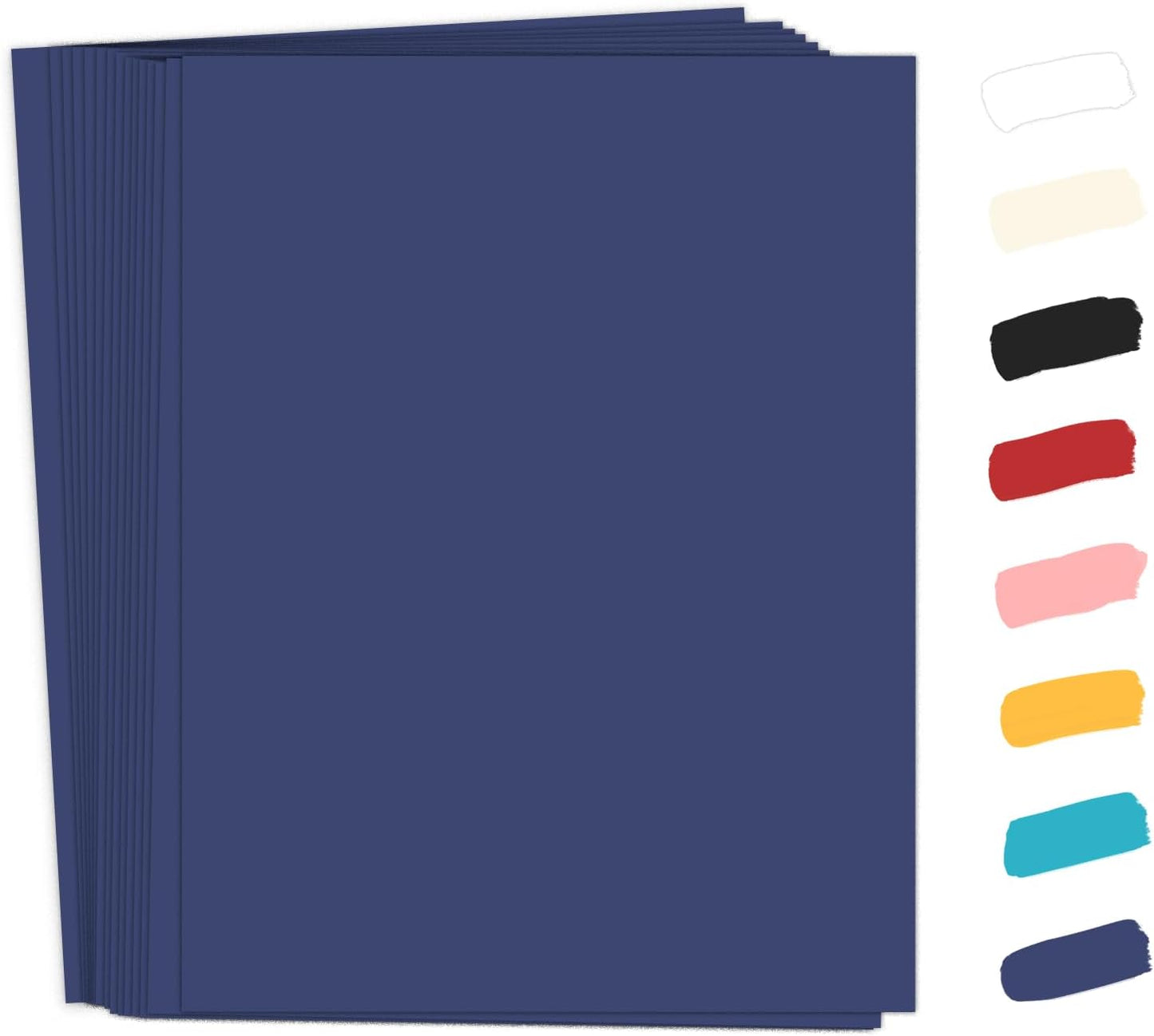 50 Pack White Cardstock 8.5 x 11 White Paper, Goefun 65lb Card Stock Printer Paper for Cards Making, Office Printing, Certificate