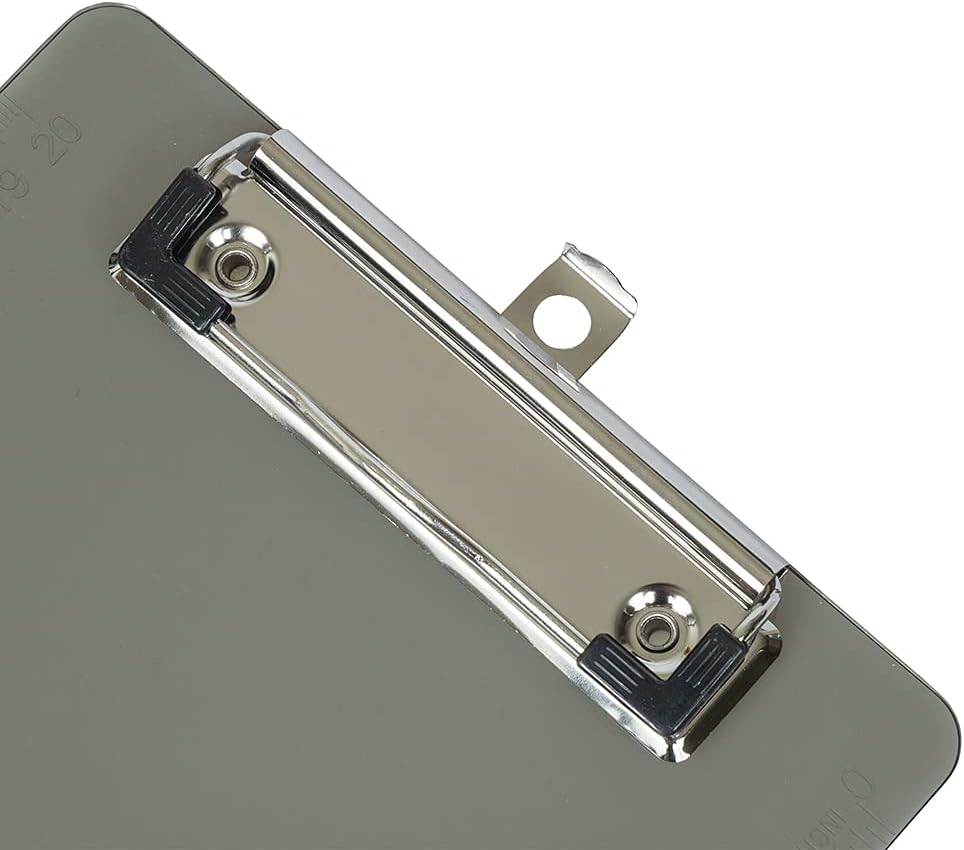 JAM PAPER Small Plastic Memo Clipboards with Low Profile Metal Clip - Mini (6 x 9) - Blue - Clip Board Sold Individually