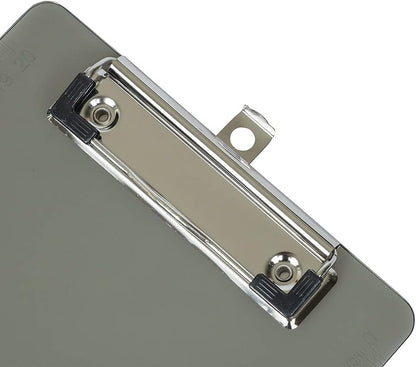 JAM PAPER Small Plastic Memo Clipboards with Low Profile Metal Clip - Mini (6 x 9) - Blue - Clip Board Sold Individually