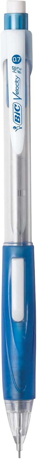 BIC Velocity Mechanical Pencils with Colored Leads, Medium Point (0.7 mm), 6-Count Pack, Perfect for Drawing and Journaling (MV7CP61-AST)