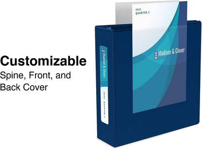 Staples Heavy-Duty 2-Inch D-Ring View Binder, Reinforced Spine, Holds Up to 450 Sheets, Gray, for Office & School