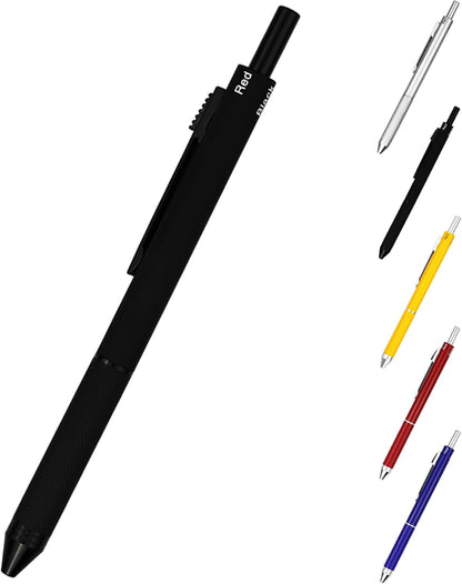 DUNBONG Ballpoint Metal D1 Refill for Multifunction Pen, Black pack of 5 pieces (Black)