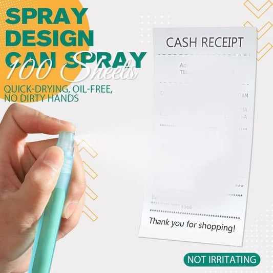 Thermal Sensitive Paper Correction Spray, Portable Privacy Information Coverage Fluid Liquid, Thermal Paper Correction Fluid Spray, Personal Express Parcel Smear Coverer and Privacy Anti-Leakage Spray