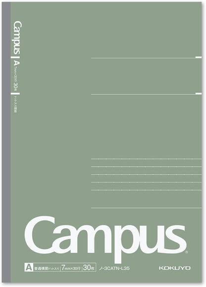 KOKUYO Composition Notebooks, 5 Pack Campus Semi-B5 Comp Book with Dot B 6mm Ruled, 30 Sheets, School Lined Notebook in Shear Stone, Journal Notebook for Women Work Study Note Taking(NO-GS3CWBT-L1X5)