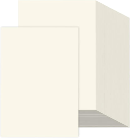 200 Sheets Ivory Printer Paper 8.5x11, 32 lb/120 gsm Stationery Paper, Cream Cardstock Paper Sheets for Printing, Copy, Crafts, Letters, Invitations, Laser & Inkjet Printer Compatible