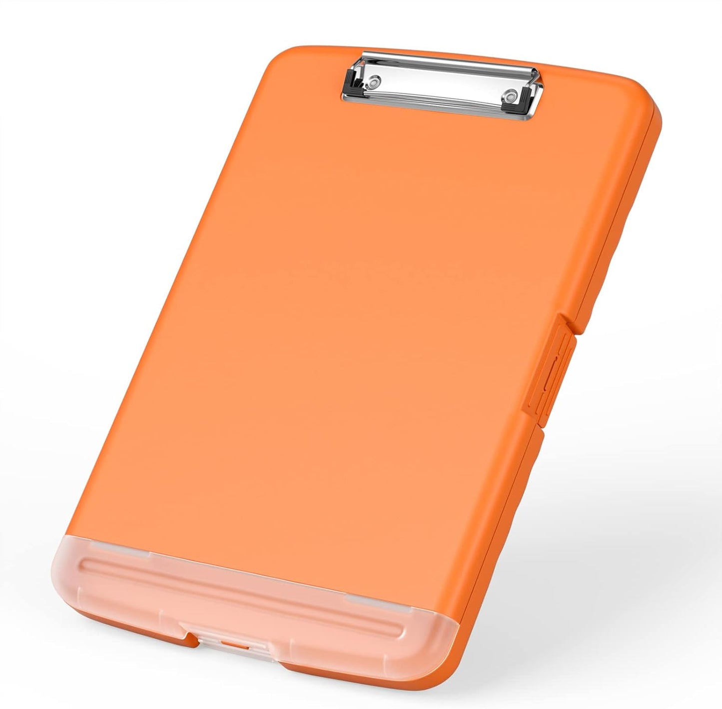 Rimilak Plastic Clipboard with Storage, 8.5 x 11 High Capacity Folio Nursing Case with Pen Holder, Size 14.2 x 9.6 x 1.2″ Folder Side-Opening for Classroom, Teacher, Smooth Writing, Dark Green