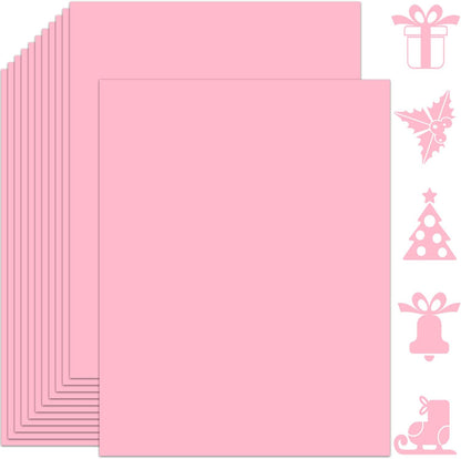 25 Sheets Black Cardstock Paper 8.5'' x 11'', 250gsm/92lb Thick Paper for Scrapbook, Invitations, Printing and DIY Cards
