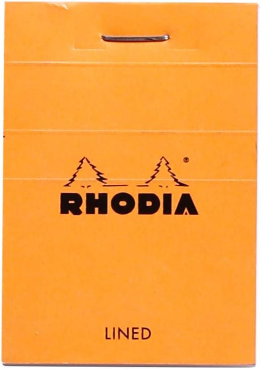Rhodia Head Stapled Pad, No16 A5, Dot - Black