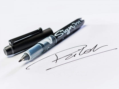 Pilot roller-ball V Sign Pen Liquid Ink 2.0 mm Tip - Black, Box of 12