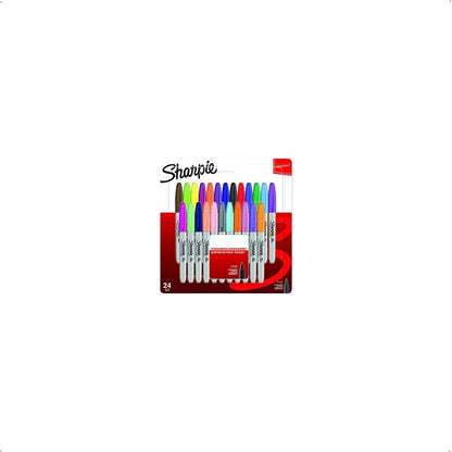 Sharpie Permanent Markers, Fine Point, Black, 12 Count