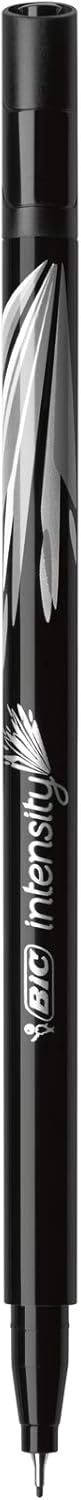 Bic Intensity 0.4 mm Fine Point Writing Felt Tip Pens (Pack of 12) 12 Black