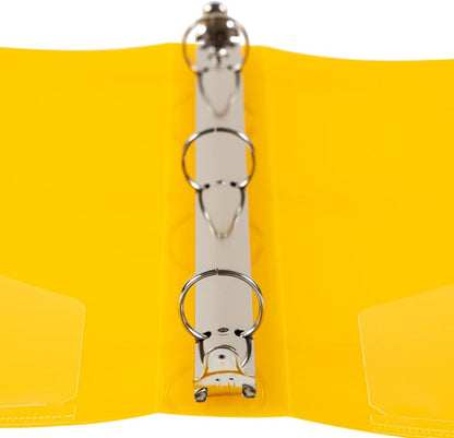 JAM PAPER Plastic 0.75 inch Binder - Clear 3 Ring Binder - Sold Individually