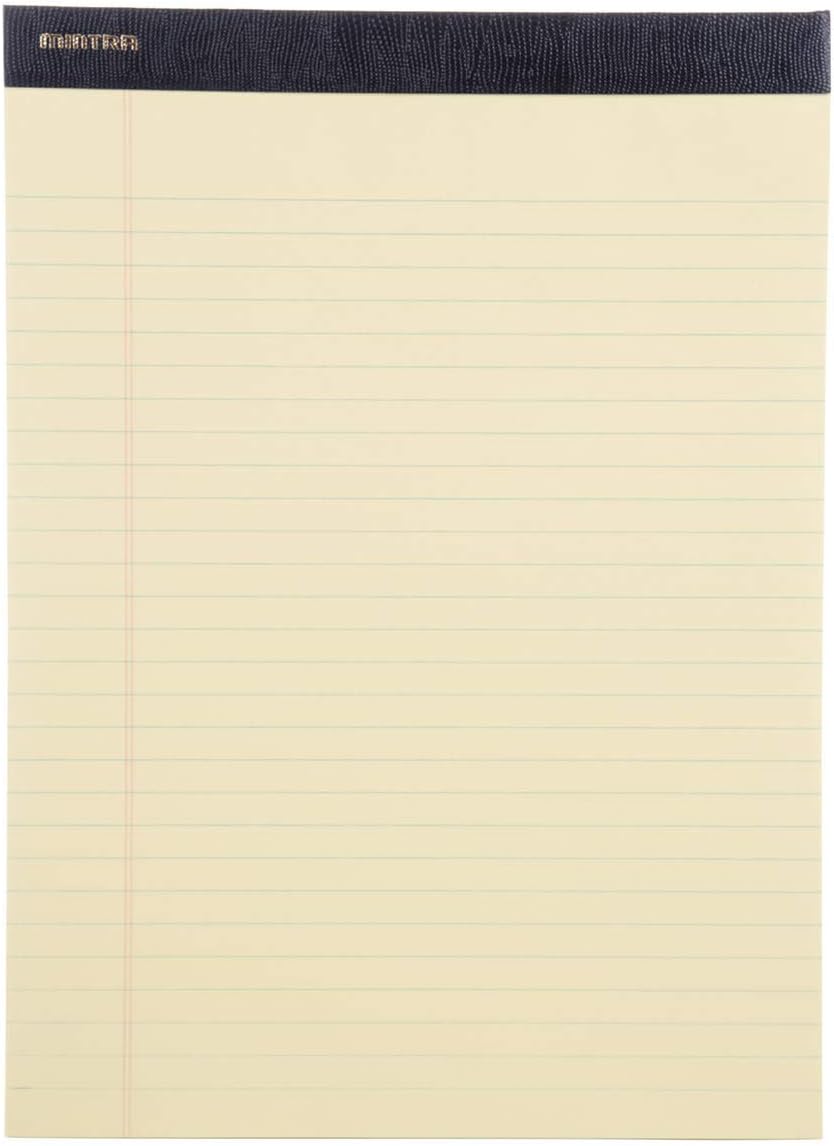 Mintra Office White Legal Pads – Ruled Notepads and Micro-Perforated Sheets, Ideal for Writing, Note-Taking & Creativity, Office, or Professional Use, Basic Pad 6 pack, 8.5"x11" (Narrow Ruled)
