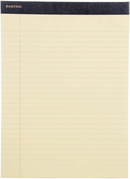 Mintra Office White Legal Pads – Ruled Notepads and Micro-Perforated Sheets, Ideal for Writing, Note-Taking & Creativity, Office, or Professional Use, Basic Pad 6 pack, 8.5"x11" (Narrow Ruled)
