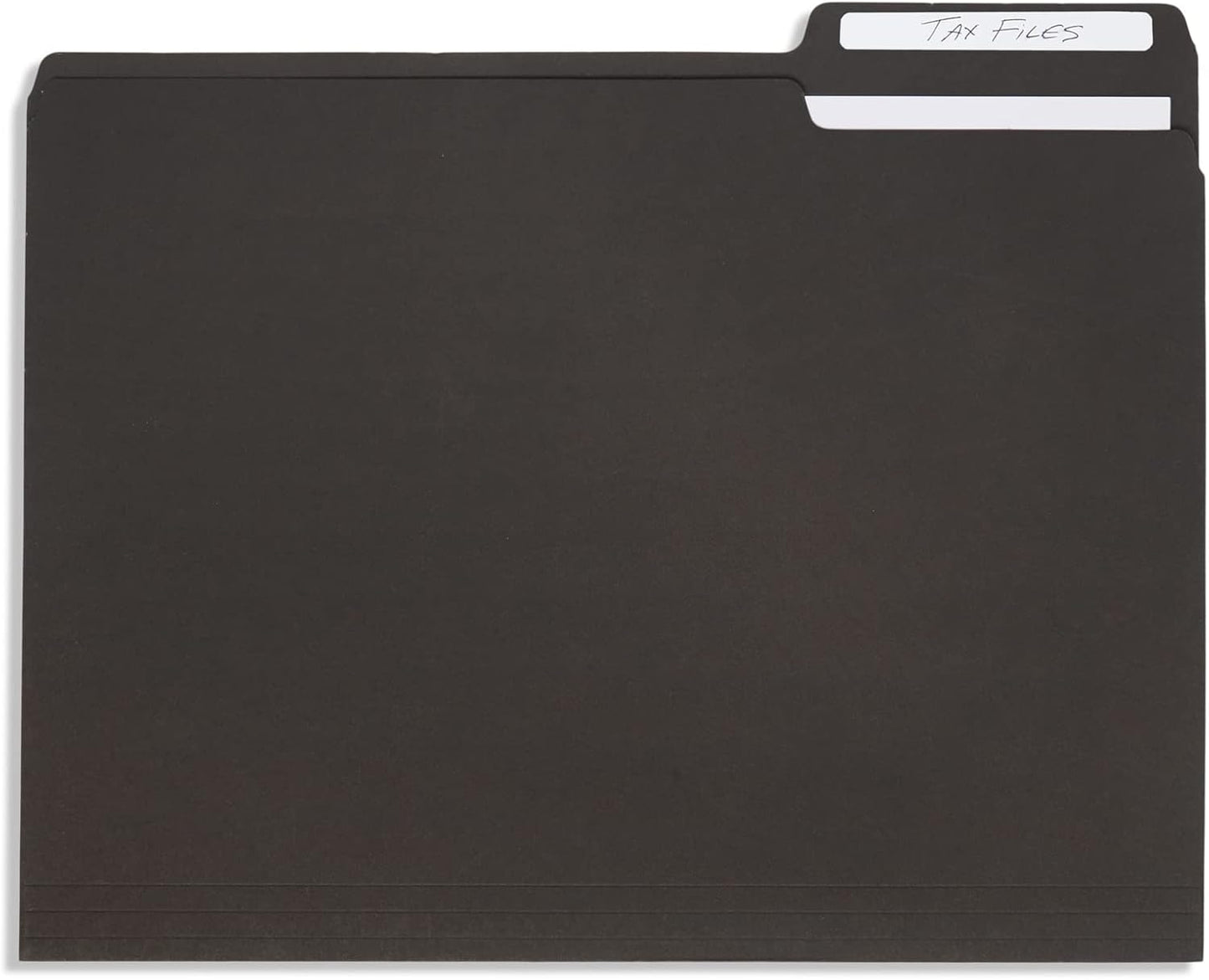 File Folder, 1/3 Cut Tab, Letter Size, Yellow, Great for Organizing and Easy File Storage, 100 Per Box