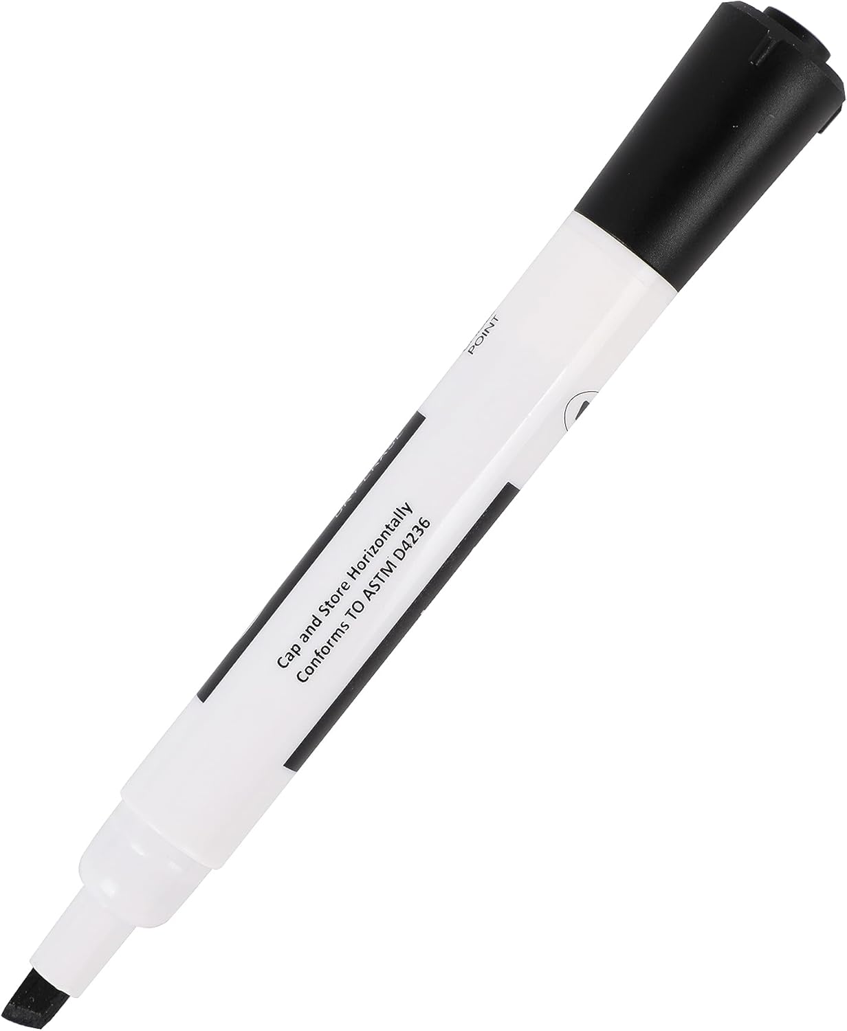 Amazon Basics Lowe-Odor Dry Erase Whiteboard Markers, Chisel Tip, Quick-Dry, Black, 12-Pack