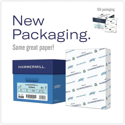 Hammermill Colored Paper, 20lb Pink Printer Paper, 8-1/2 x 11- 1 Ream (500 Sheets) - Made in the USA, Pastel Paper, 103382R