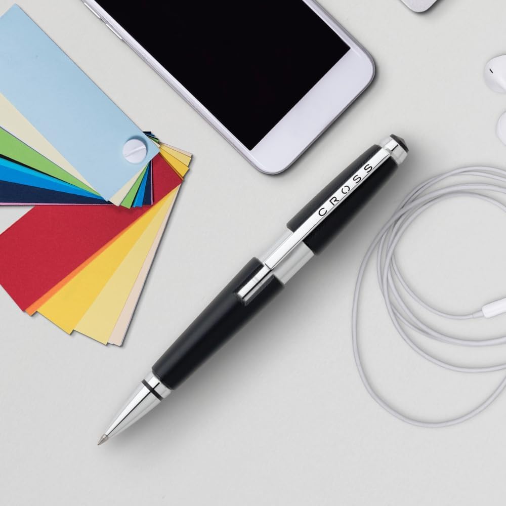 Cross Edge Matte Black Lacquer Gel Rollerball Pen