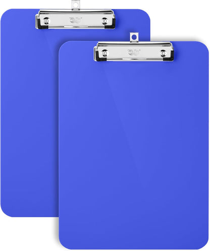 Mr. Pen- Plastic Clipboard, 12.5" x 9", 2 Pack, Clipboard Plastic, Low-Profile Metal Clip with Retractable Hanging Hole