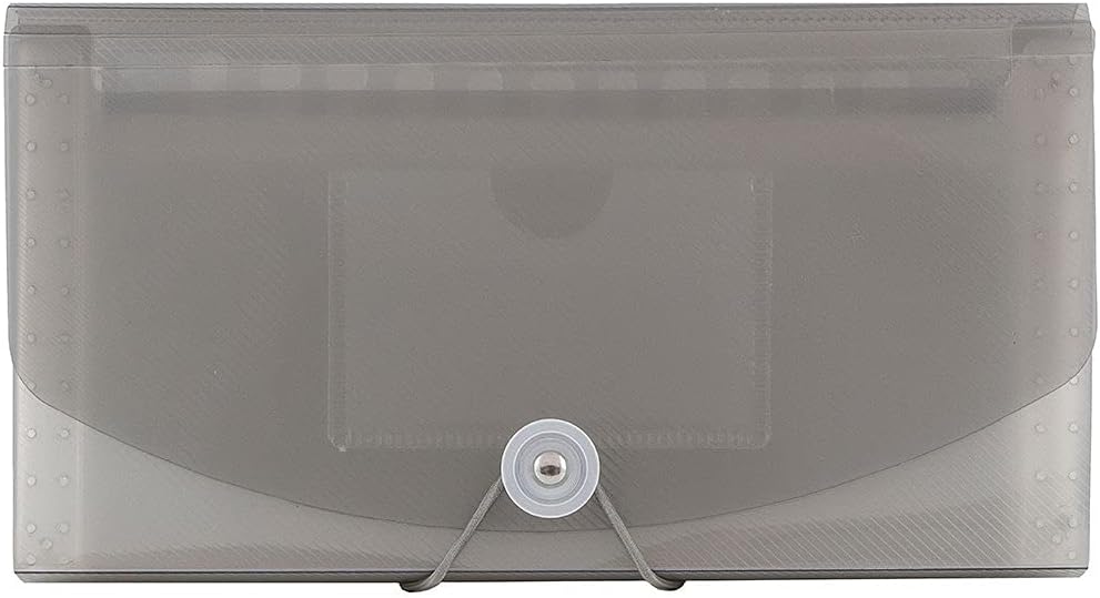 JAM Paper Accordion Folders - 13 Pocket Plastic Expanding File - Legal Size - 10 x 15 - Red - Sold Individually