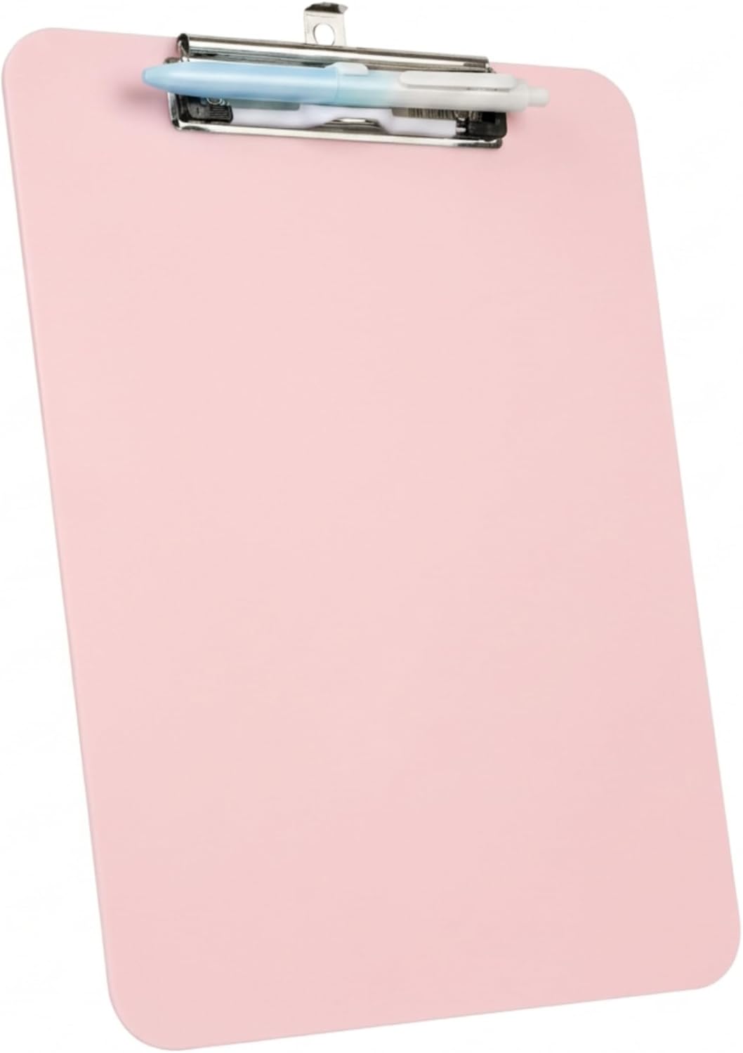 Pink Plastic Clipboard,Nursing Clipboard,Standard Letter A4 Size,Heavy Duty Clip Boards 8.5x11,Cute Clipboards with Pen Holder for Women Kids Students,School Office Home Work