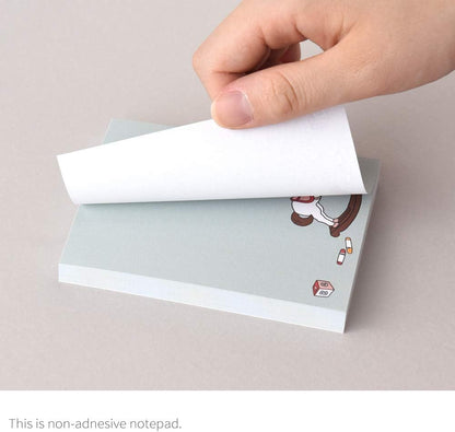 Monolike Memopad Memories design B SET - 4 Packs, 4 Different Designs, 100 Sheets Per Pad, Total 400 Sheets, Note pads, Writing pads, 3.15 x 4.17 Inches