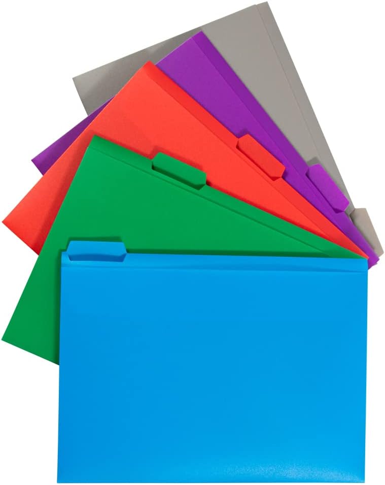 JAM Paper Accordion Folders - 13 Pocket Plastic Expanding File - Legal Size - 10 x 15 - Red - Sold Individually