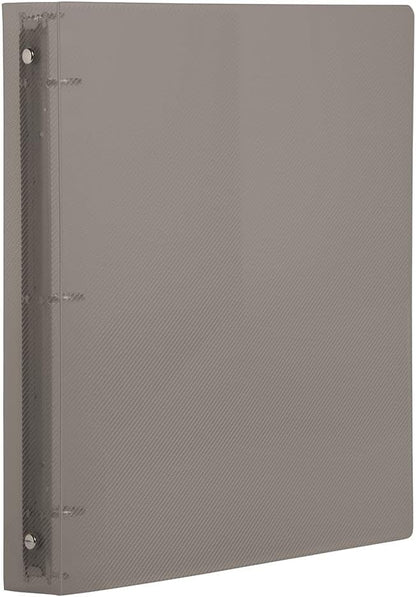 JAM PAPER Plastic 0.75 inch Binder - Clear 3 Ring Binder - Sold Individually