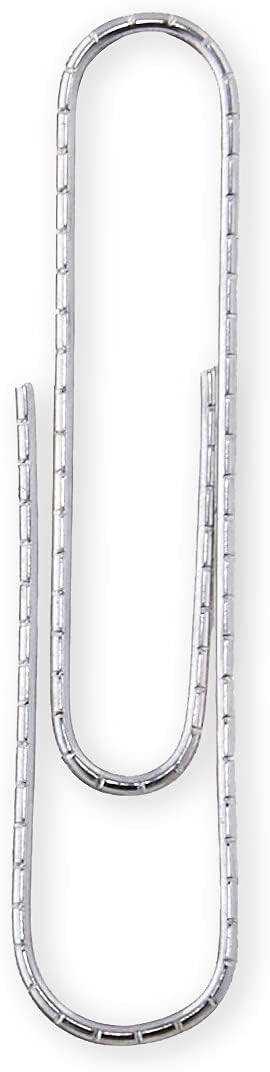Amazon Basics No. 1 Paper Clips, Smooth, 1000 Count (10 Pack of 100), Silver