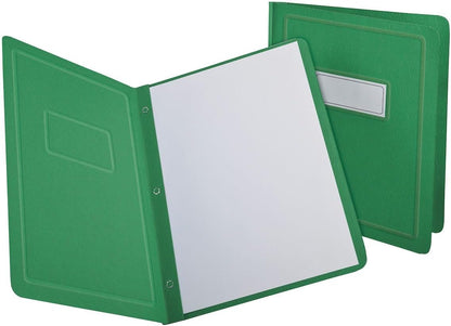 Oxford® Panel & Border Report Cover, Letter Size, Green (52503)