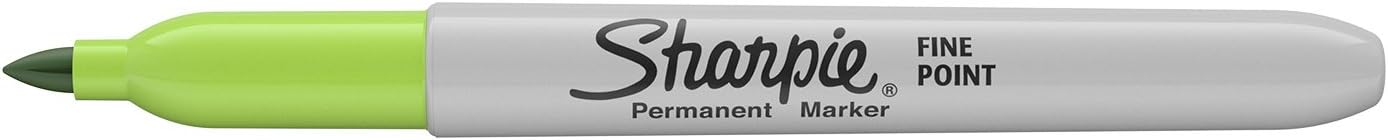 Sharpie Permanent Markers, Fine Point, Black, 12 Count