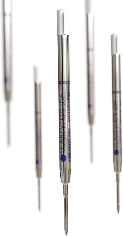 Monteverde USA Capless Ceramic Gel Refills to Fit Parker Pens, Broad Point, Blue Ink, 2-Pack – Smooth and Vibrant Writing Solution
