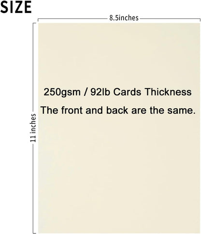 30 sheets Cardstock Paper 8 1/2 x 11 Inches for Crafts and Invitations (White/Red/Blue)