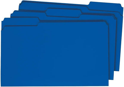 Staples Recycled File Folders, Legal Size, 1/3‑Cut Tabs, Manila, 30% Recycled Paper Stock, 100/Box