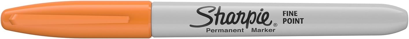 Sharpie Permanent Markers, Fine Point, Black, 12 Count