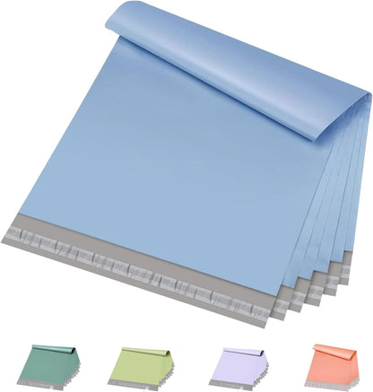 Metronic Poly Mailers 10x13 300 Pcs, Small Shipping Bags for Clothes, Shipping Envelopes for Small Business, Strong Adhensive Mailing Bags, Haze Blue
