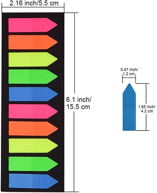 2000 Pieces Sticky Tabs, Colored Sticky Note Index Tabs, Page Markers Flags for Book Markers, Book Annotation Tabs