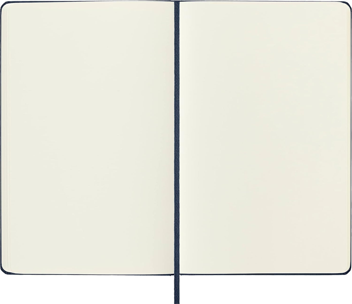 Moleskine Classic Notebook, Hard Cover, Large (5" x 8.25") Plain/Blank, Sapphire Blue, 240 Pages