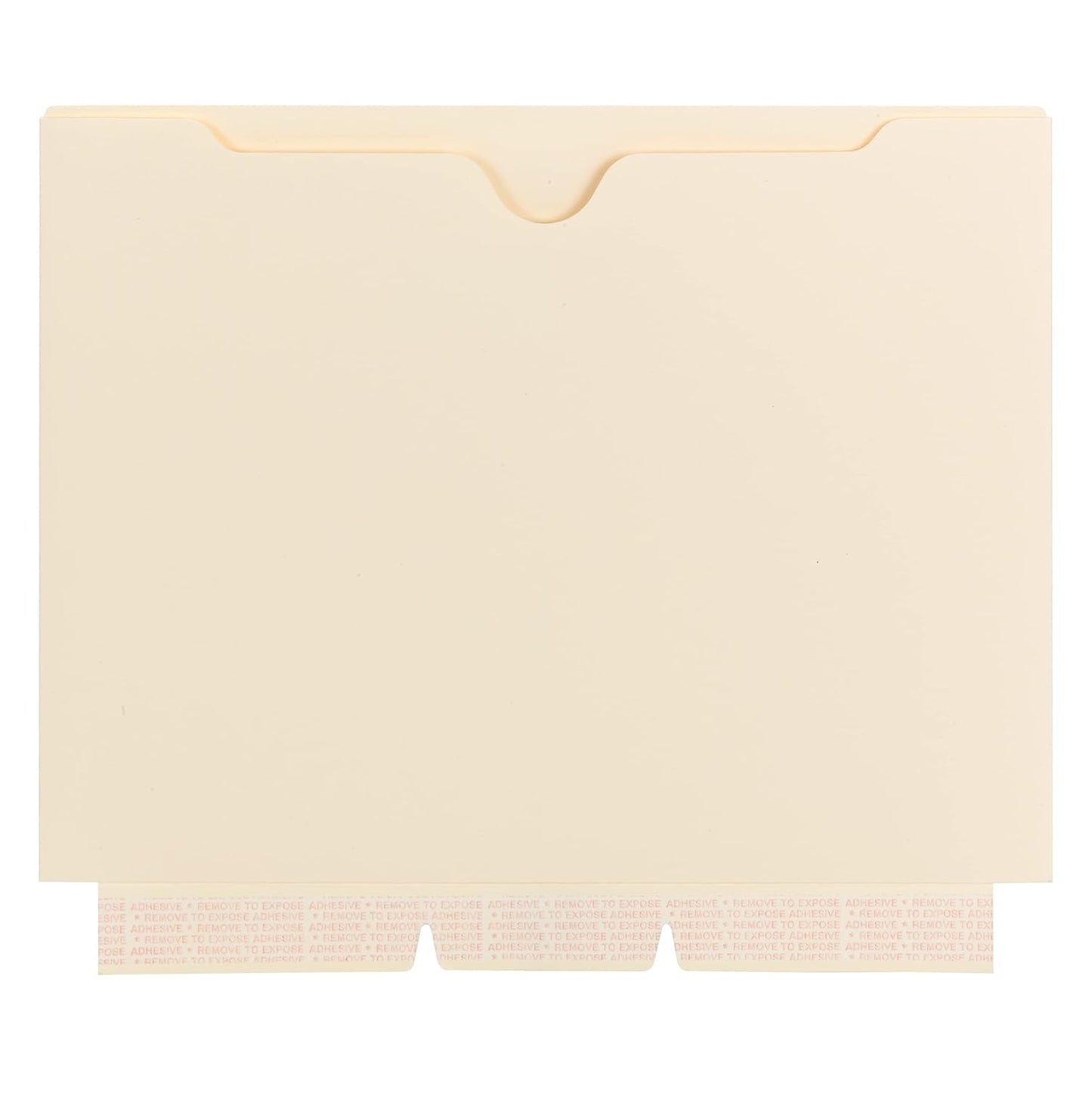 Smead File Jacket, Reinforced Straight-Cut Tab, Flat-No Expansion, Letter Size, Manila, 100 per Box (75500)