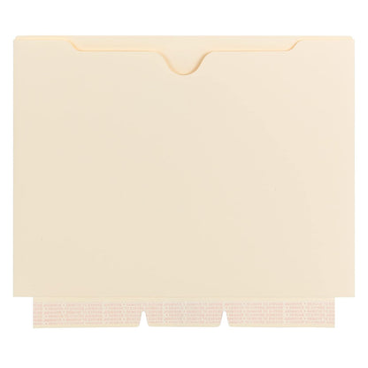 Smead File Jacket, Reinforced Straight-Cut Tab, Flat-No Expansion, Letter Size, Manila, 100 per Box (75500)